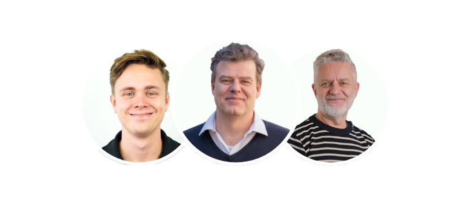 Tre medarbejdere fra Socialcode er klar til at hjælpe