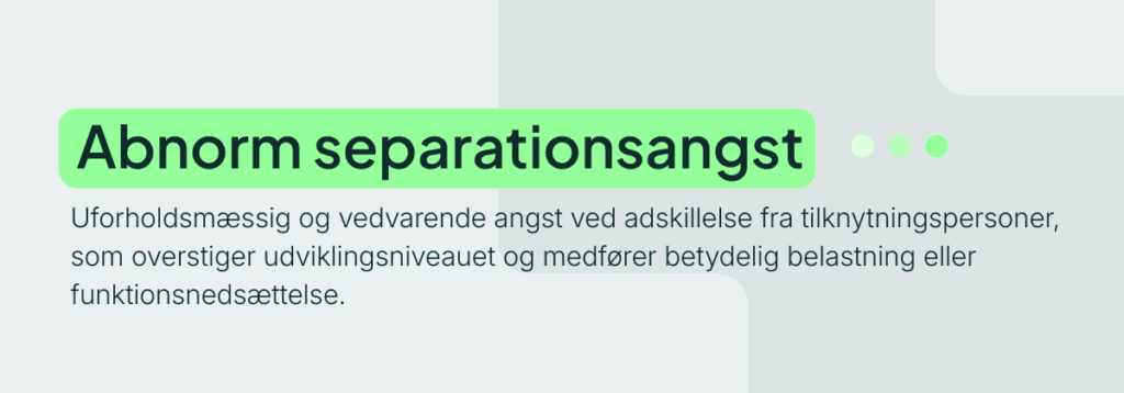 Abnorm separationsangst