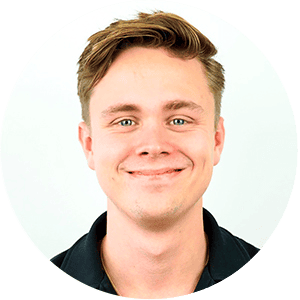 Portræt af Matthias Larsen, medstifter af Socialcode